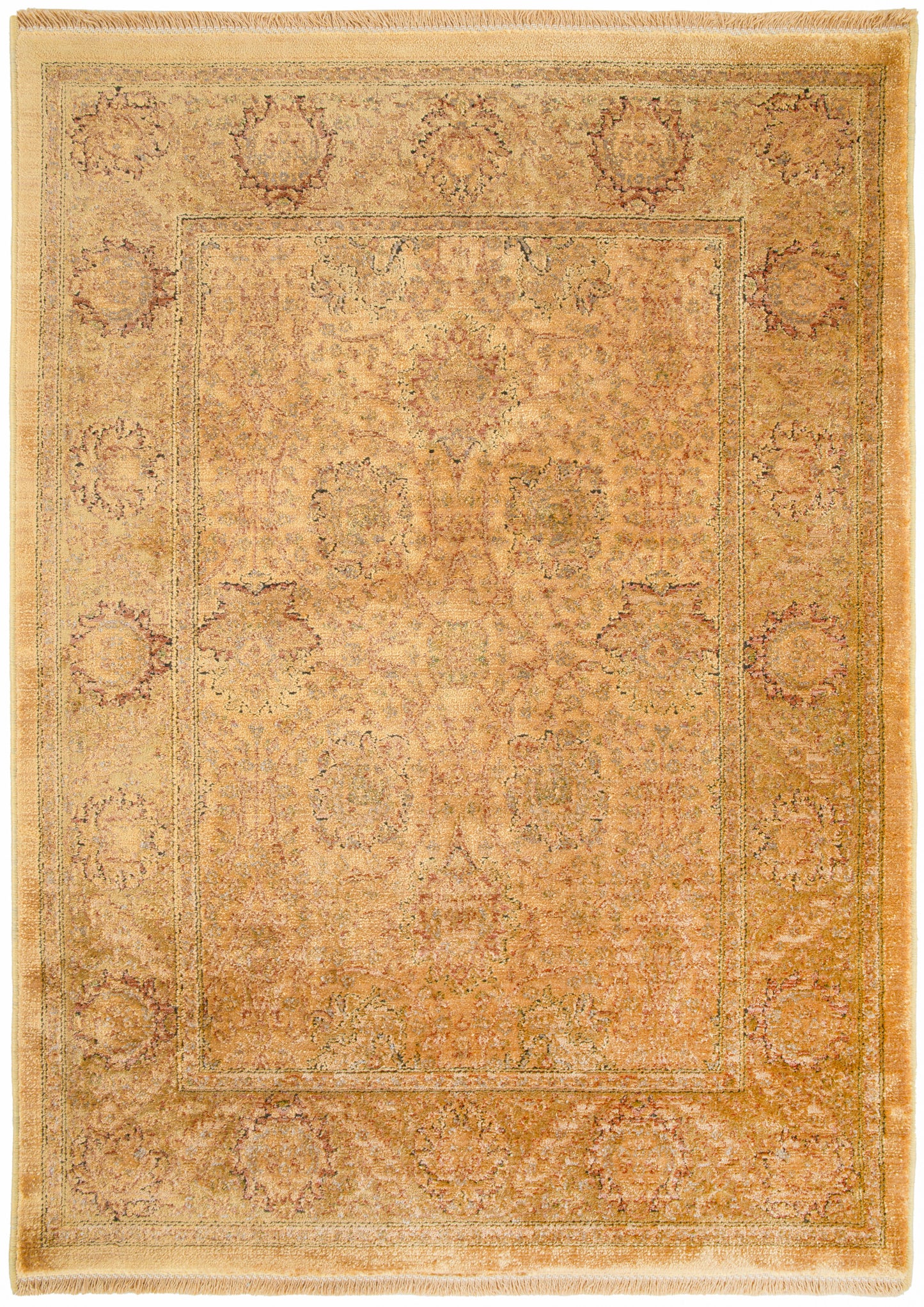 Nourison Home Luxurious LRS02 Gold Traditional Loom-woven Rug