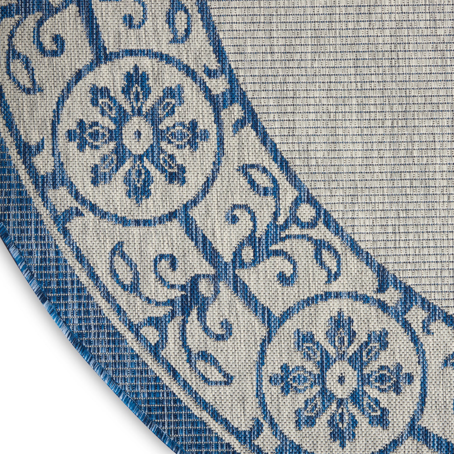 Nourison Home Country Side  Ivory Blue  Transitional