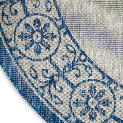 Nourison Home Country Side  Ivory Blue  Transitional