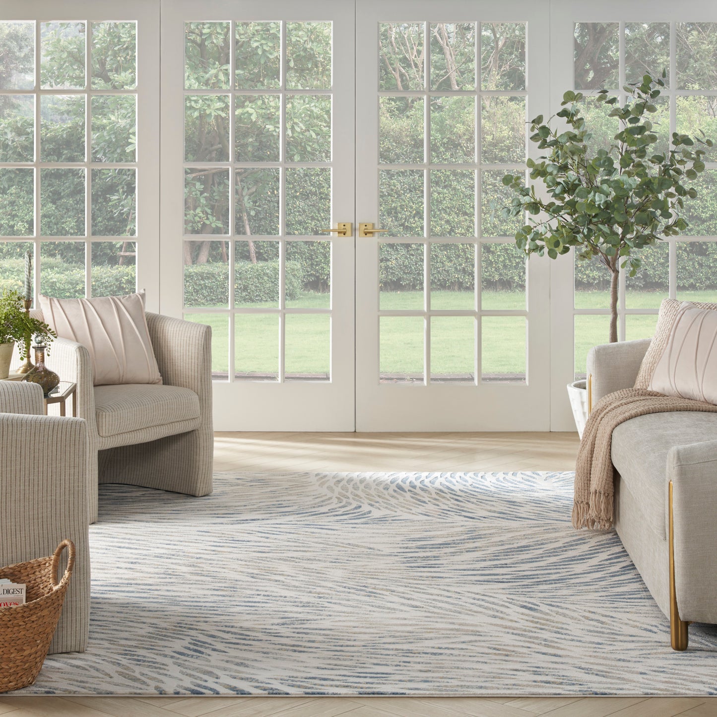 Nourison Home Exhale  Multicolor  Contemporary