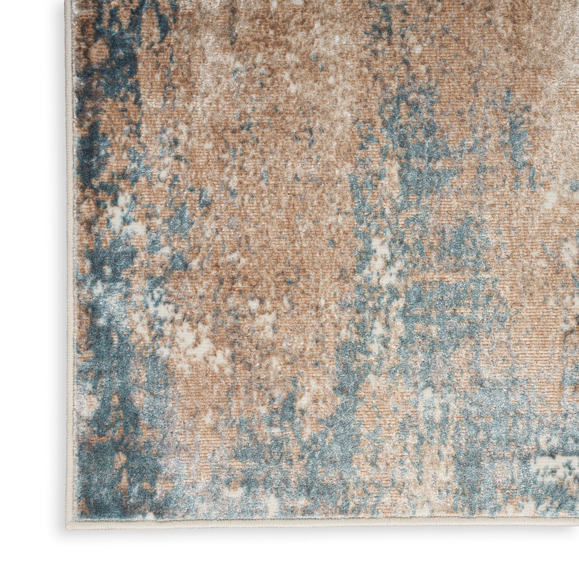 Nourison Home Glitz  Taupe Multicolor  Contemporary