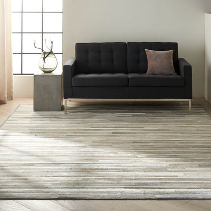 Calvin Klein Home Prairie  Silver  Contemporary