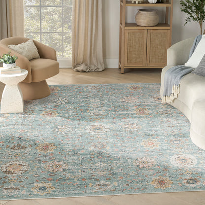 Nourison Home Washable Decor  Blue  Traditional