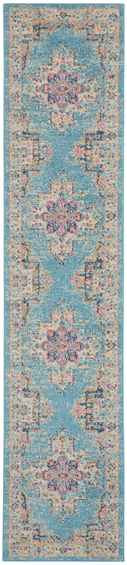 Nourison Home Passion PSN03 Light Blue Transitional Power-loomed Rugs