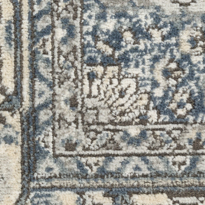 Nourison Home Quarry  Ivory Navy  Traditional