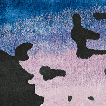 Nourison Home Prismatic  Black Multicolor  Contemporary