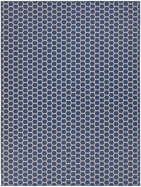 Nourison Home Twist Reversible  Navy  Contemporary