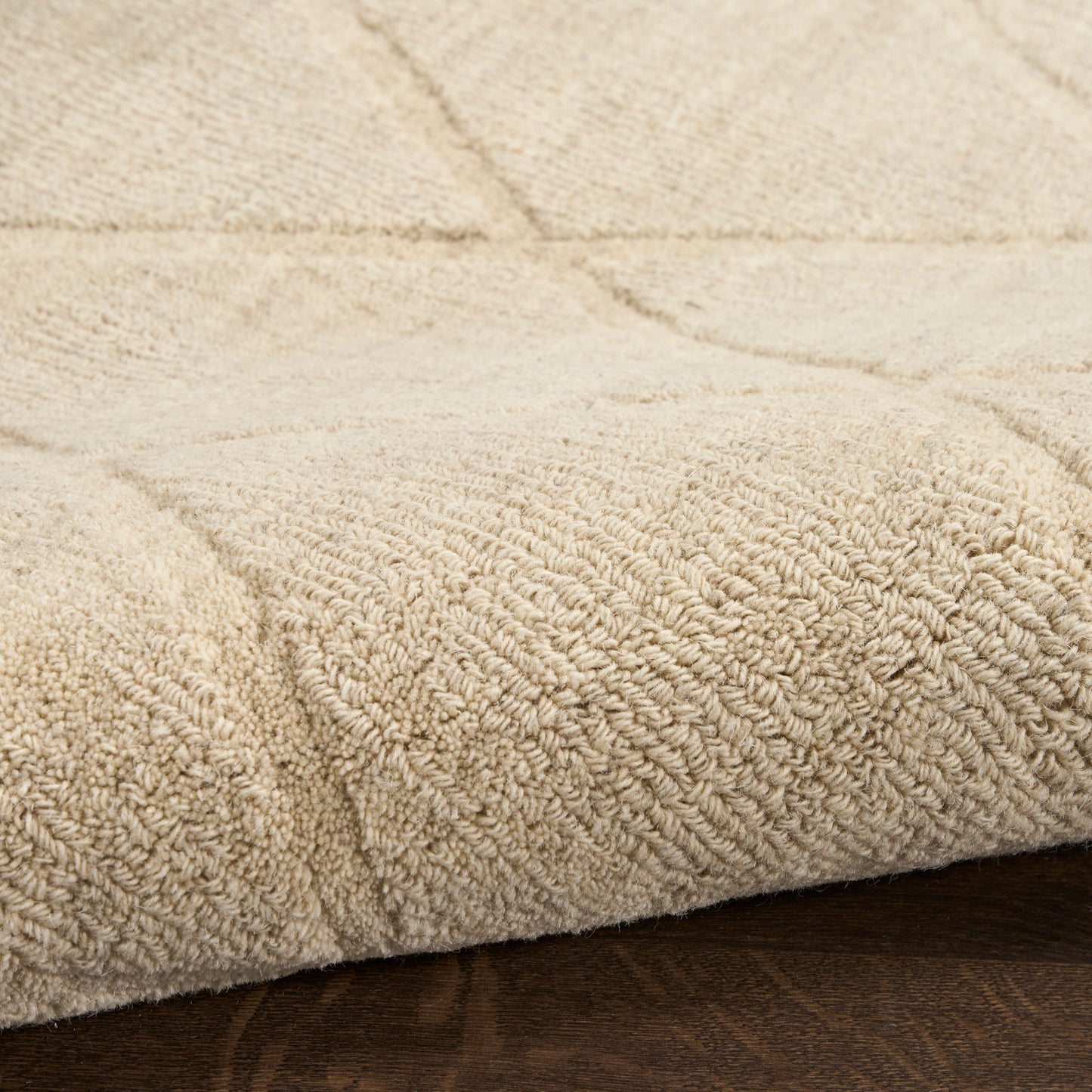 Nourison Home Wool Haven  Beige  Contemporary