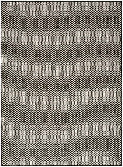 Nourison Home Courtyard COU01 Black White Contemporary Power-loomed Rug