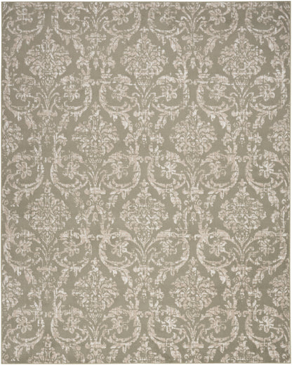 Nourison Home Jubilant JUB09 Olive Transitional Power-loomed Rug