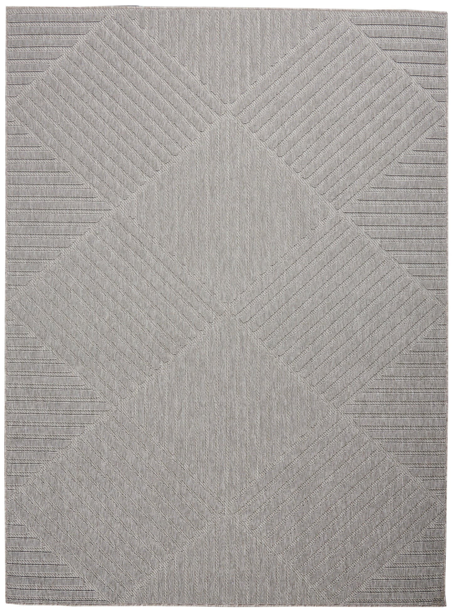 Nourison Home Cozumel CZM05 Light Grey Contemporary Power-loomed Rug