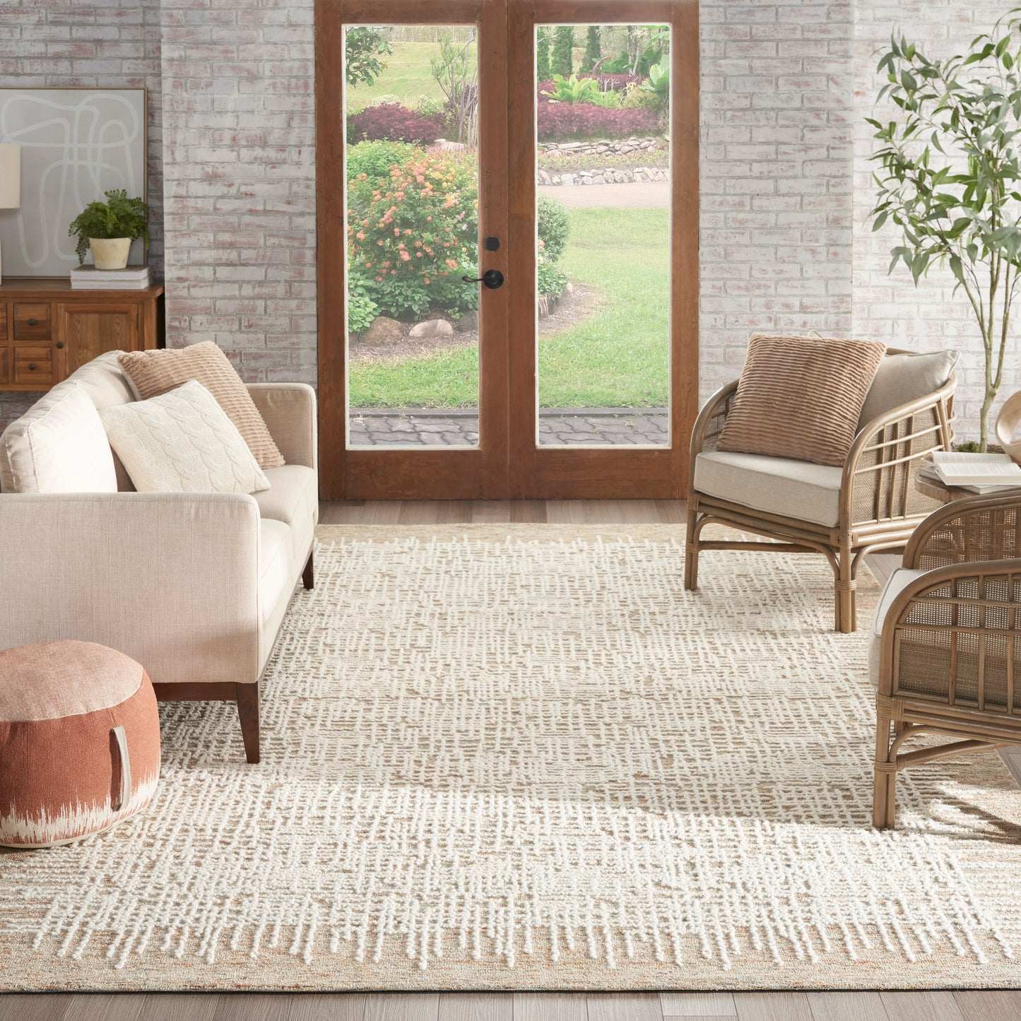 Nourison Home Colorado  Beige Multicolor  Contemporary