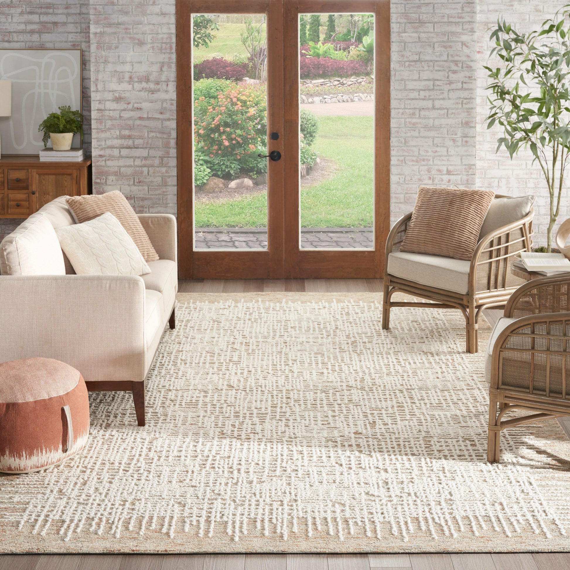 Nourison Home Colorado  Beige Multicolor  Contemporary