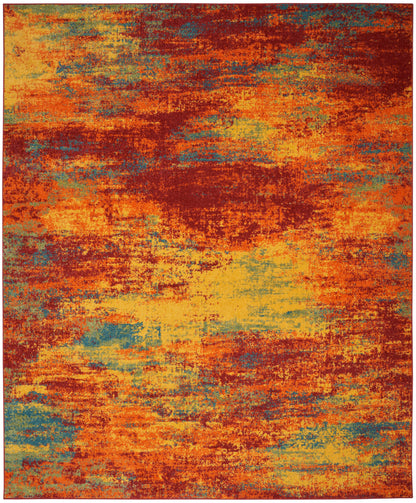 Nourison Home Nourison Essentials NRE06 Flame Contemporary Power-loomed Rug