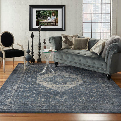 Nourison Home Malta  Navy  Traditional