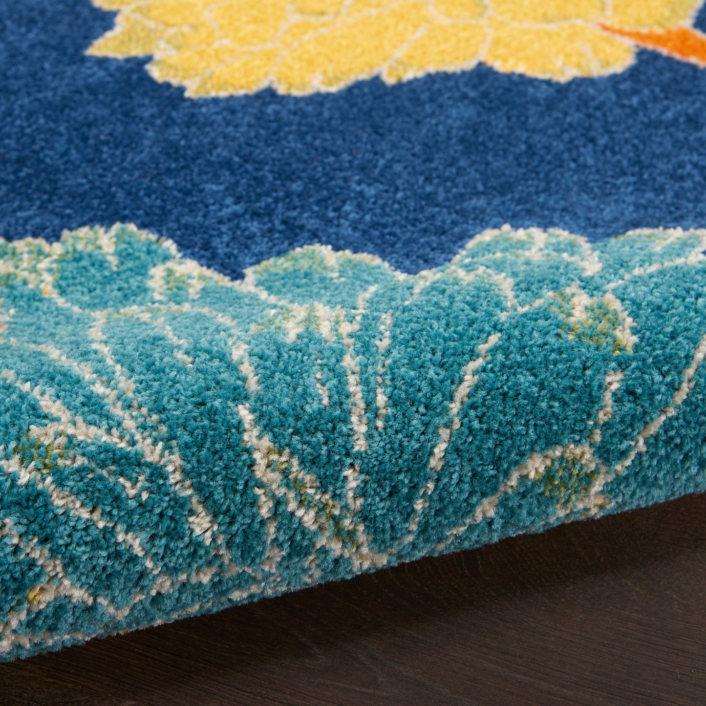 Nourison Home Allur  Navy Multicolor  Contemporary