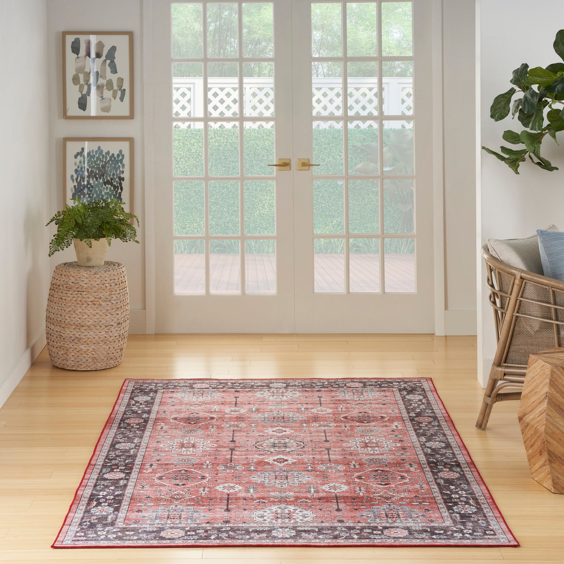 Nourison Home Fulton  Brick  Traditional