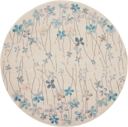 Nourison Home Tranquil TRA04 Ivory Contemporary Power-loomed Rug