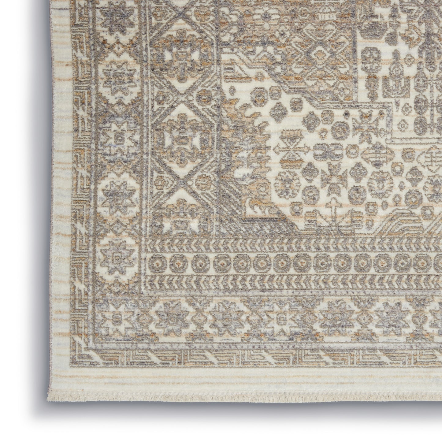 Nourison Home Lustrous Weave  Ivory Beige  