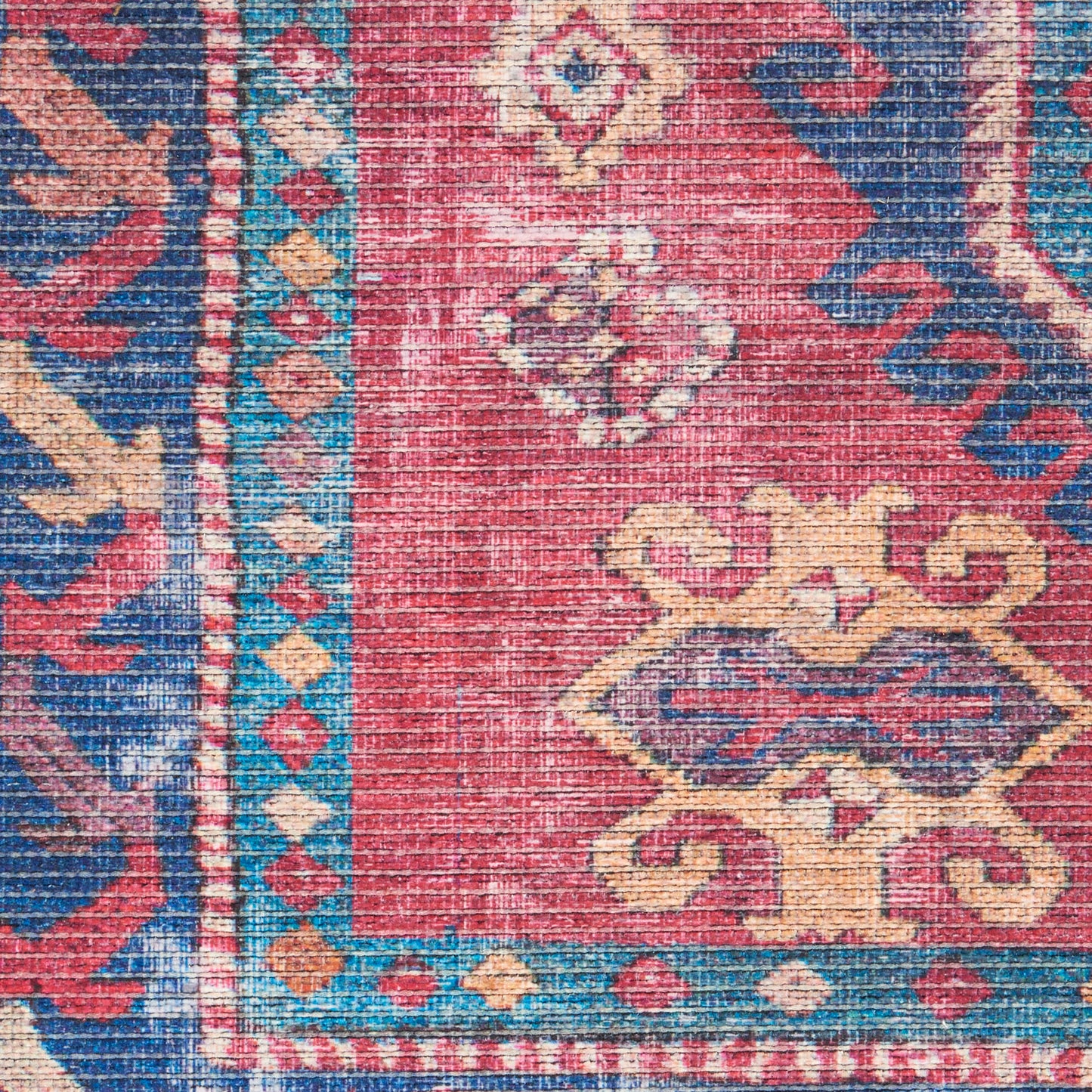 Nourison Home New Concept Washables  Red Navy  Traditional