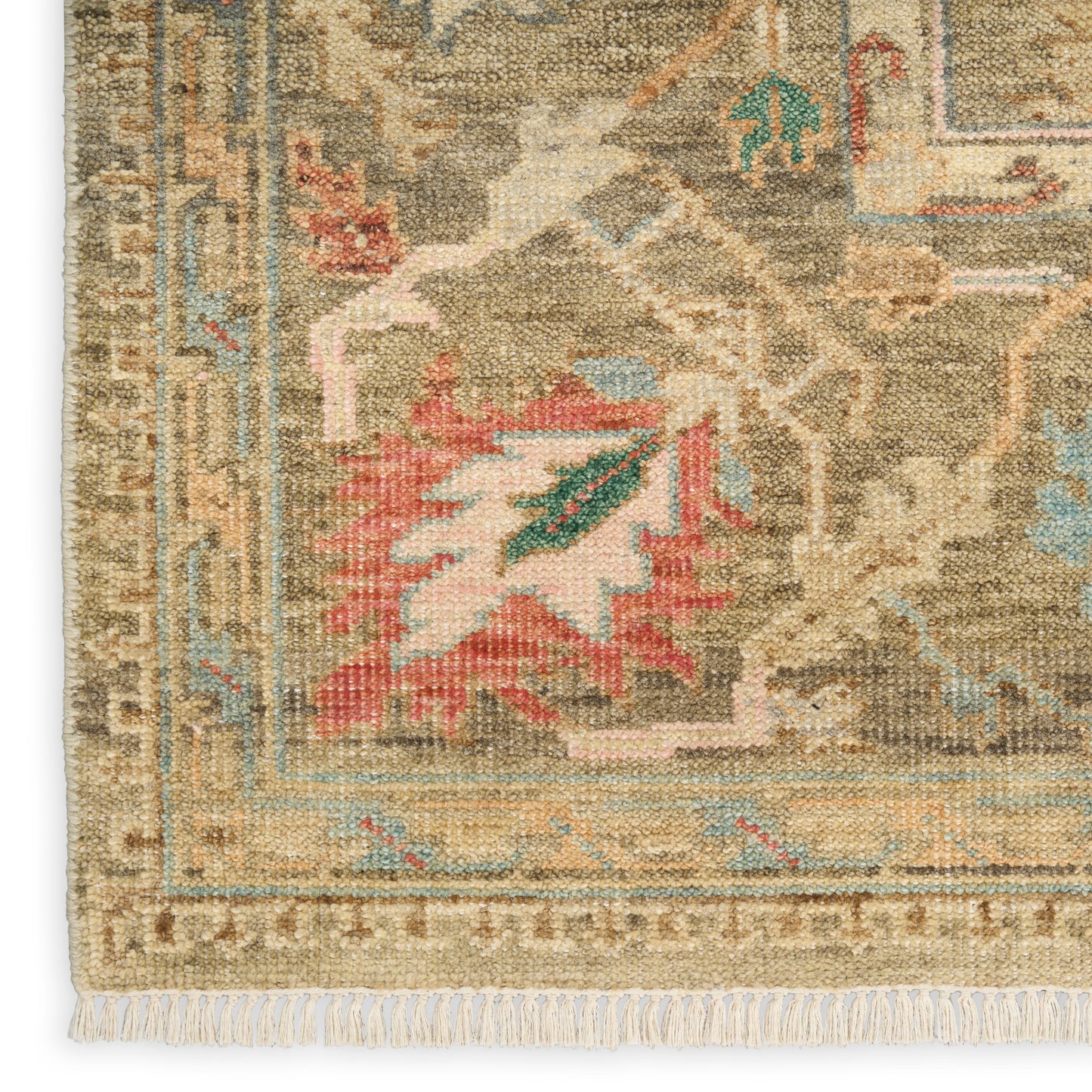 Nourison Home Heritage Vine  Charcoal  Traditional