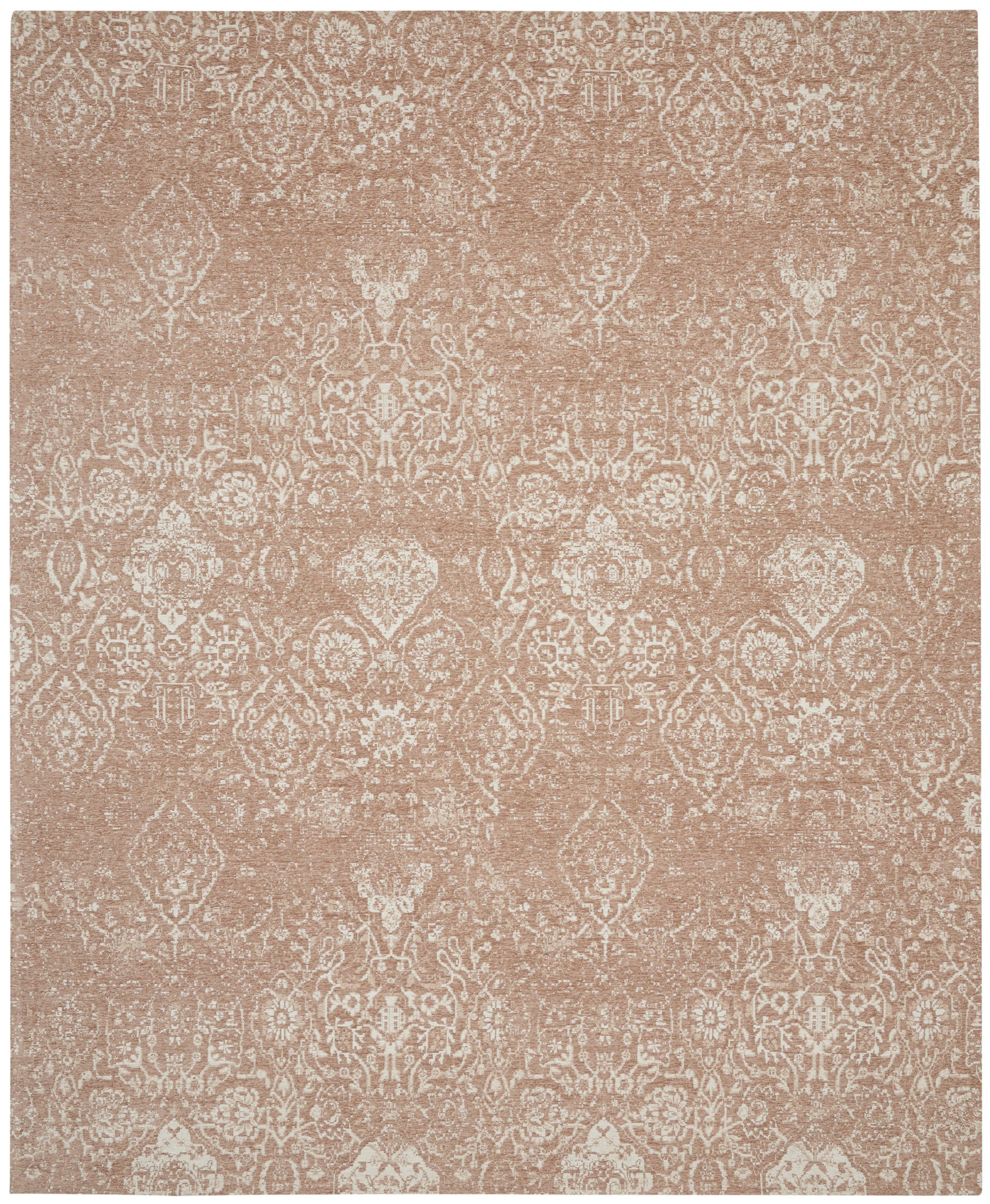 Nourison Home Damask  Beige Ivory  Transitional