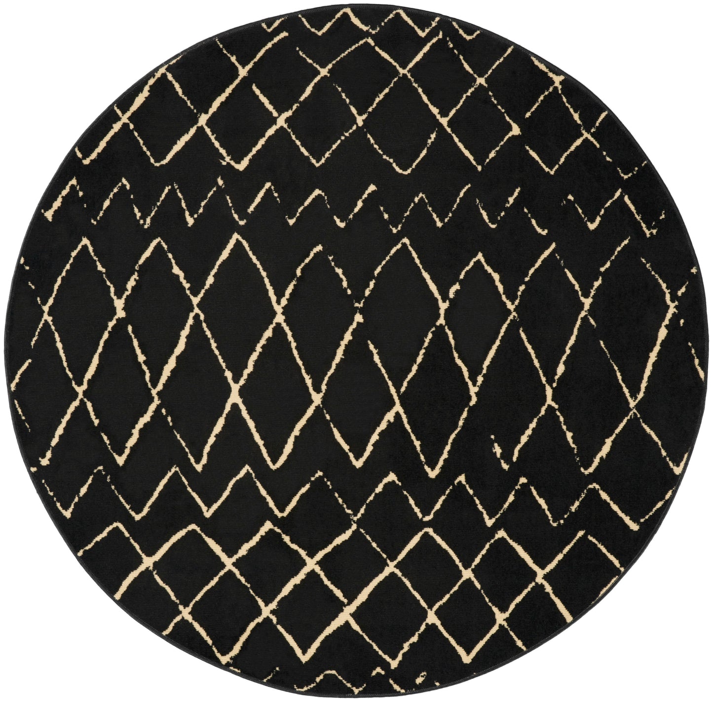 Nourison Home Grafix GRF04 Black Contemporary Power-loomed Rug