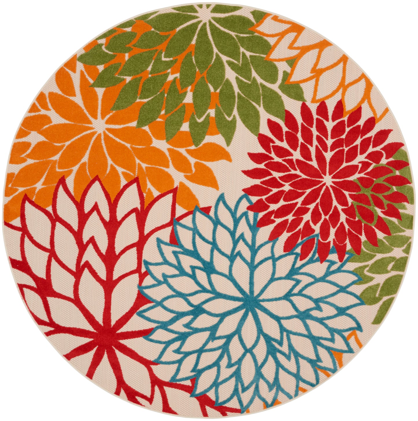 Nourison Home Aloha ALH05 Green Contemporary Power-loomed Rugs