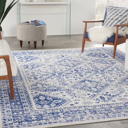 Nourison Home Whimsicle  Ivory Navy  Transitional