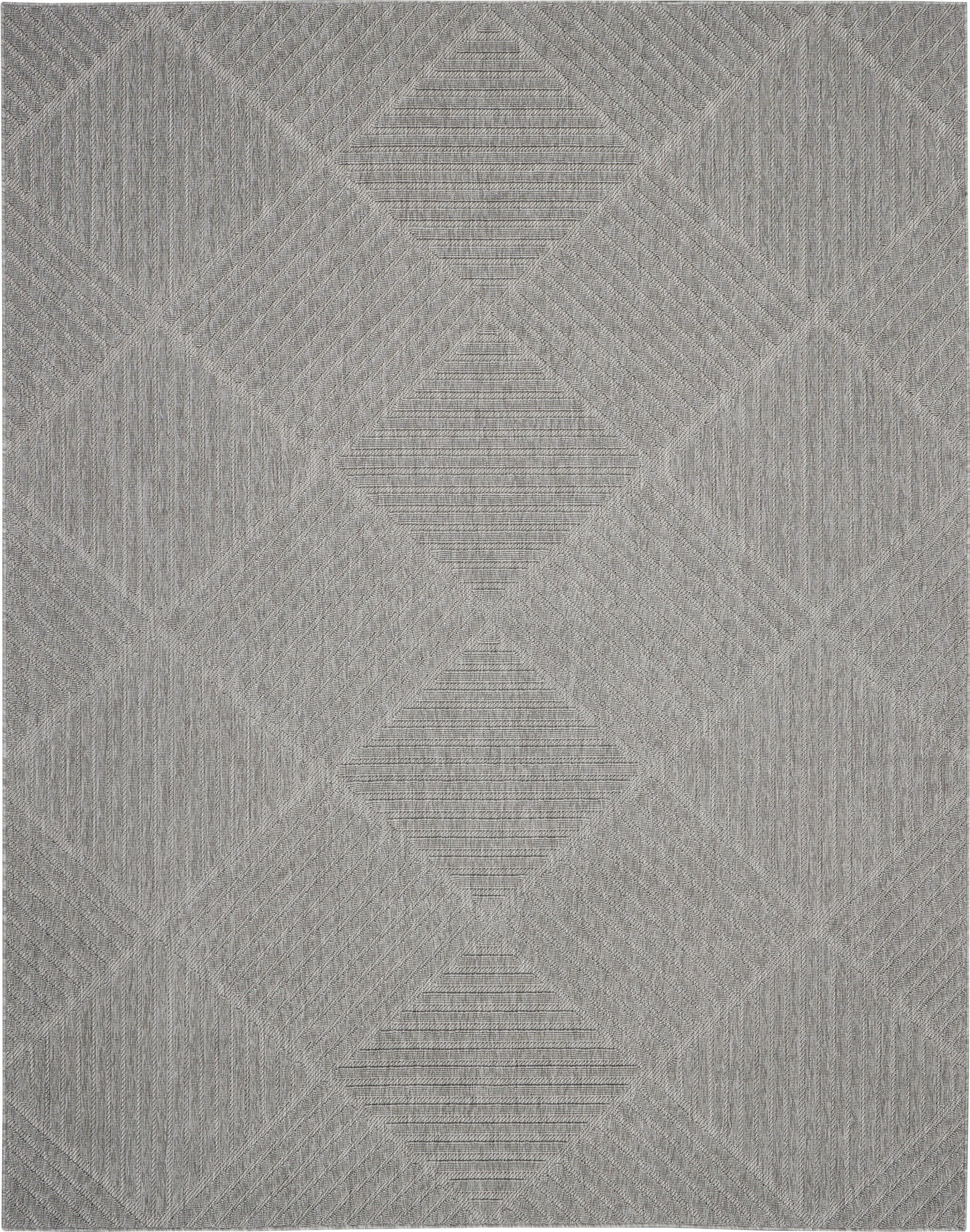 Nourison Home Cozumel CZM05 Light Grey Contemporary Power-loomed Rug