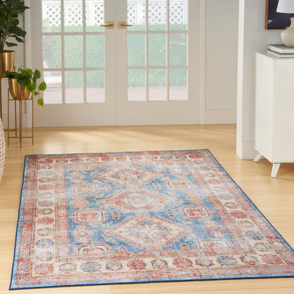 Nourison Home Fulton  Blue Ivory  Traditional