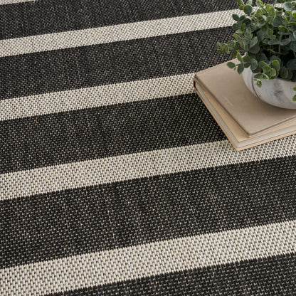 Nourison Home Positano  Black Ivory  Contemporary