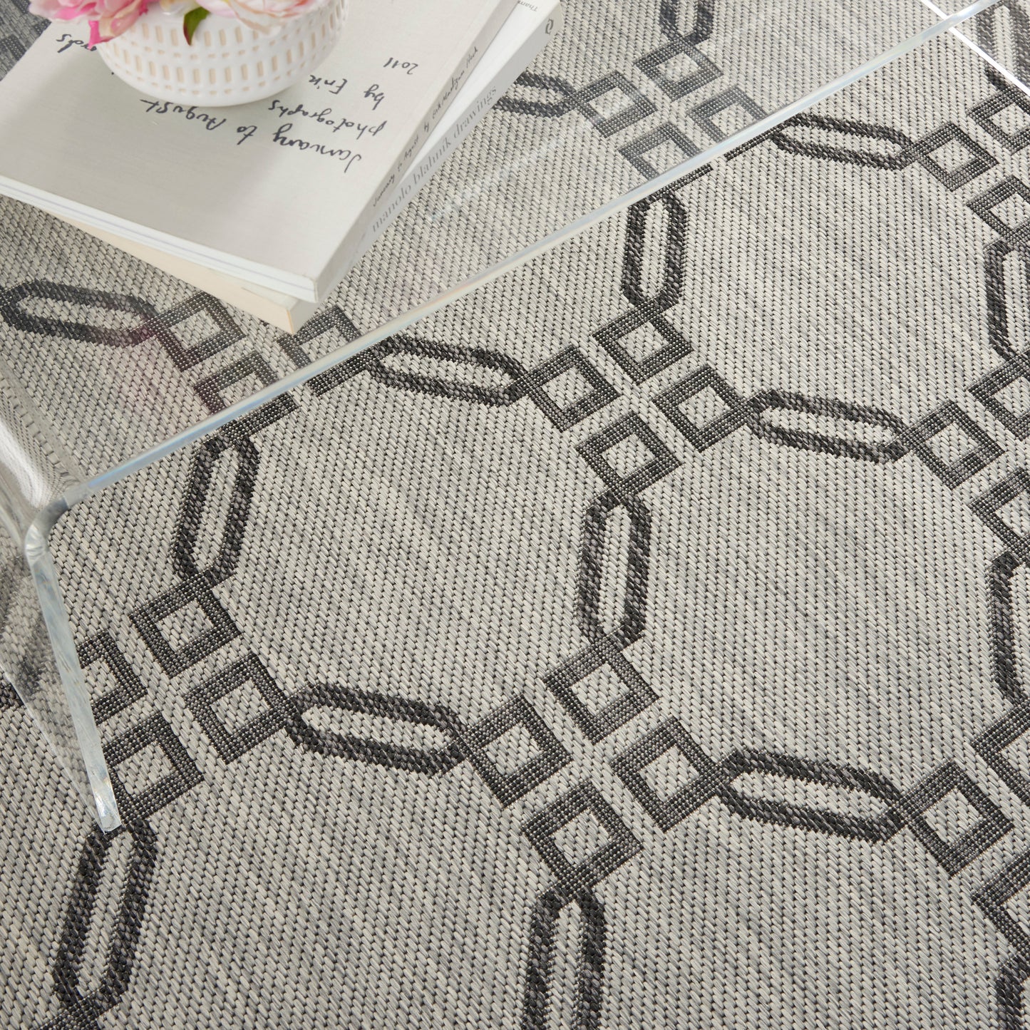 Nourison Home Country Side  Ivory Charcoal  Transitional