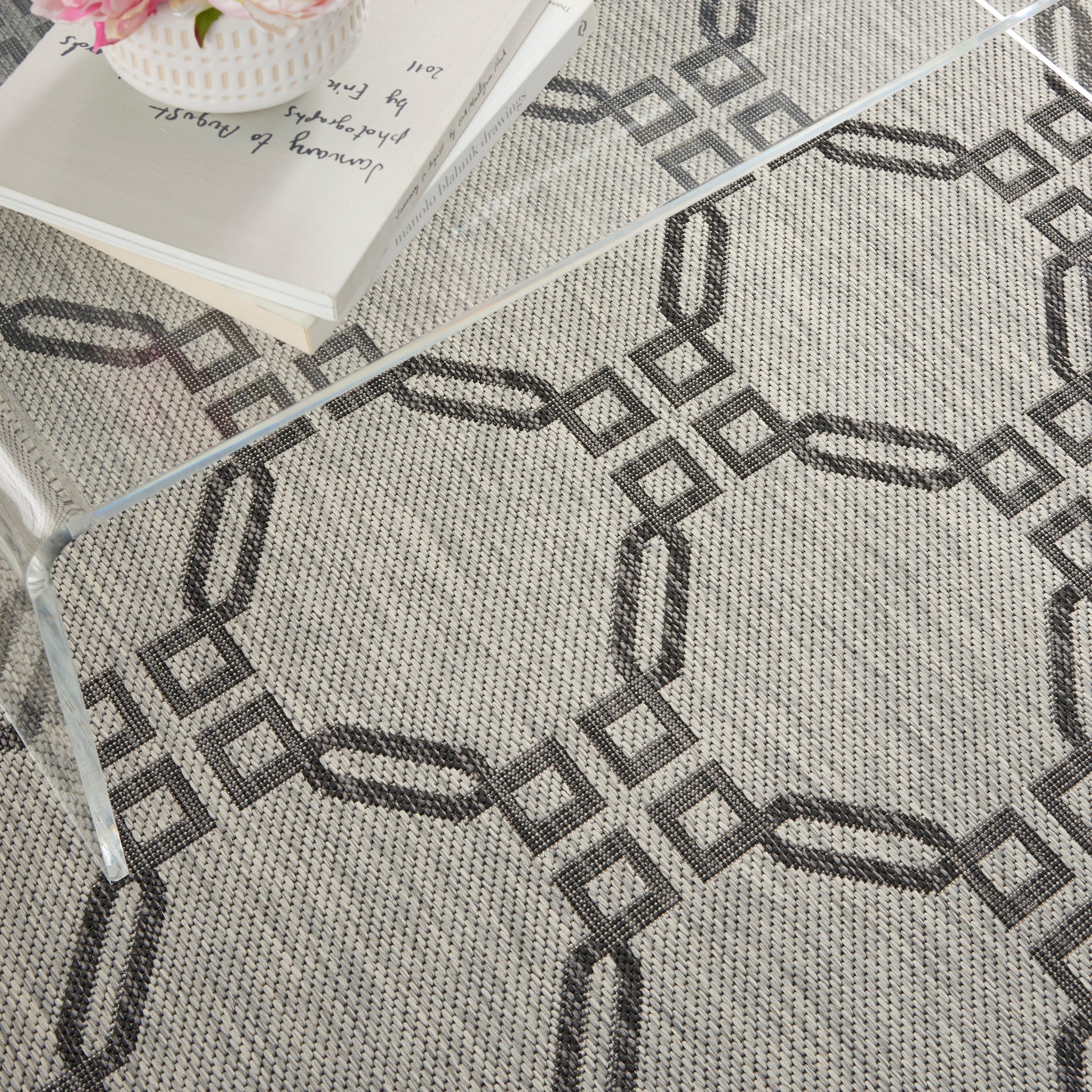 Nourison Home Country Side  Ivory Charcoal  Transitional