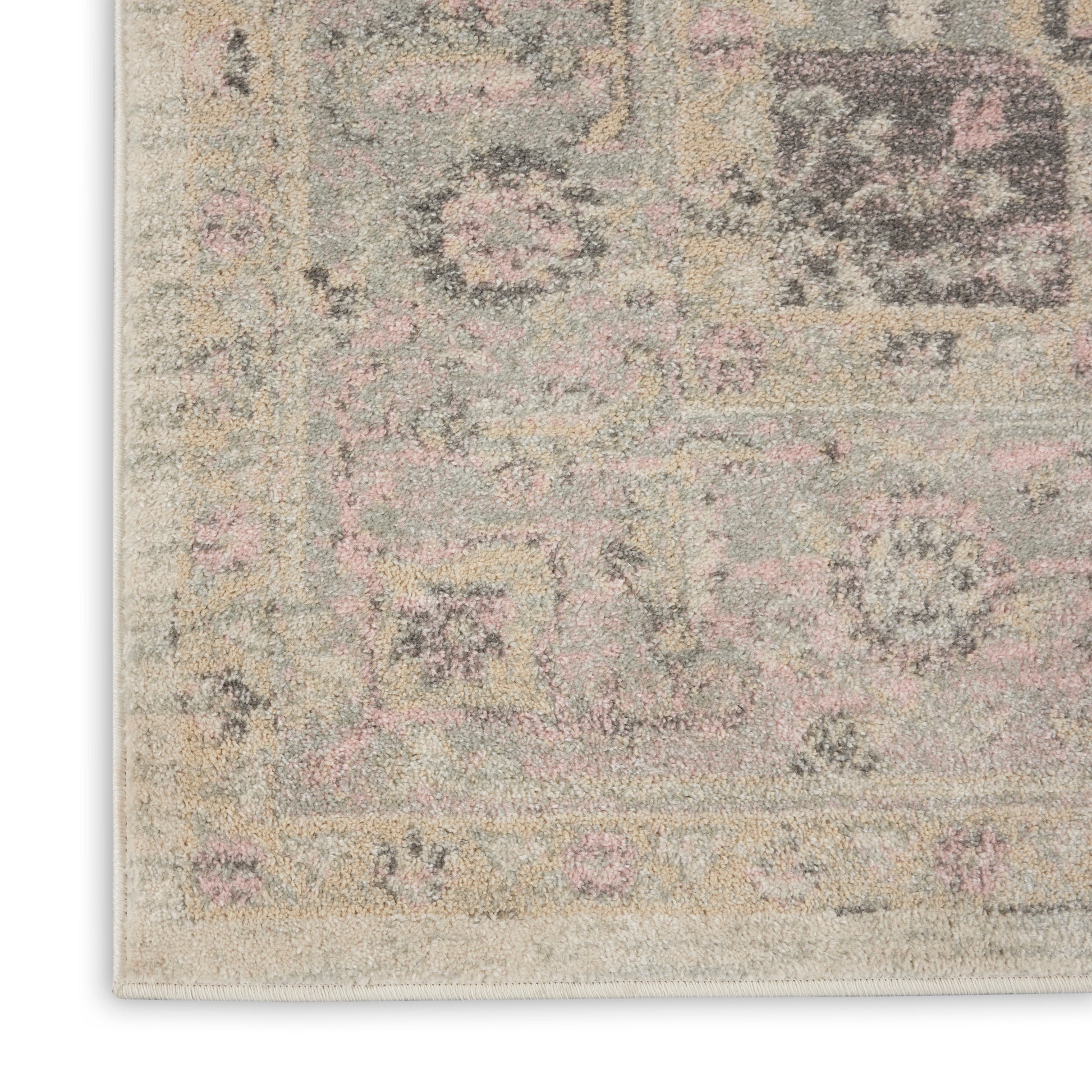 Nourison Home Tranquil  Ivory Pink  Transitional