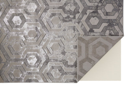 Feizy Micah 3046F Beige Gray Modern/Luxury & Glam/Industria Machine Woven Rug - Rugs - Feizy - Atlanta Designer Rugs