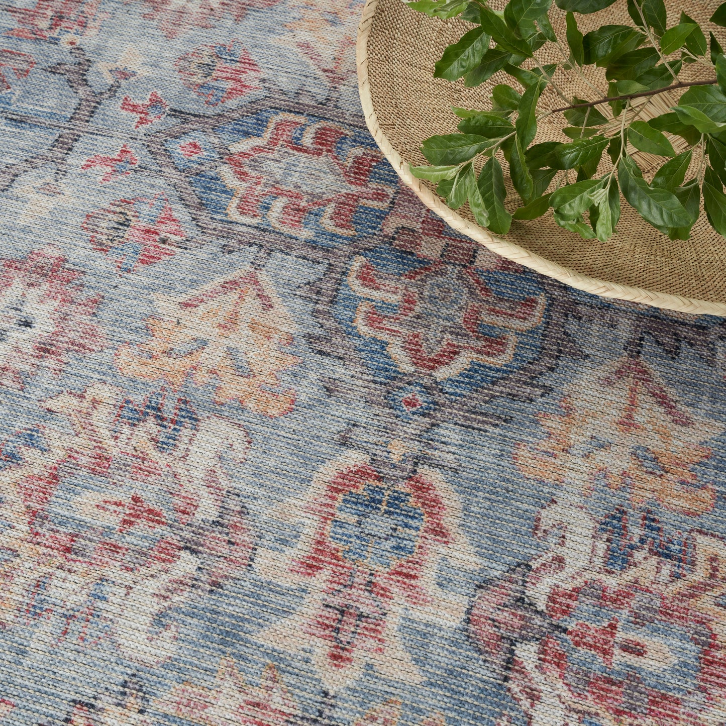 Nourison Home New Concept Washables  Blue Multicolor  Traditional