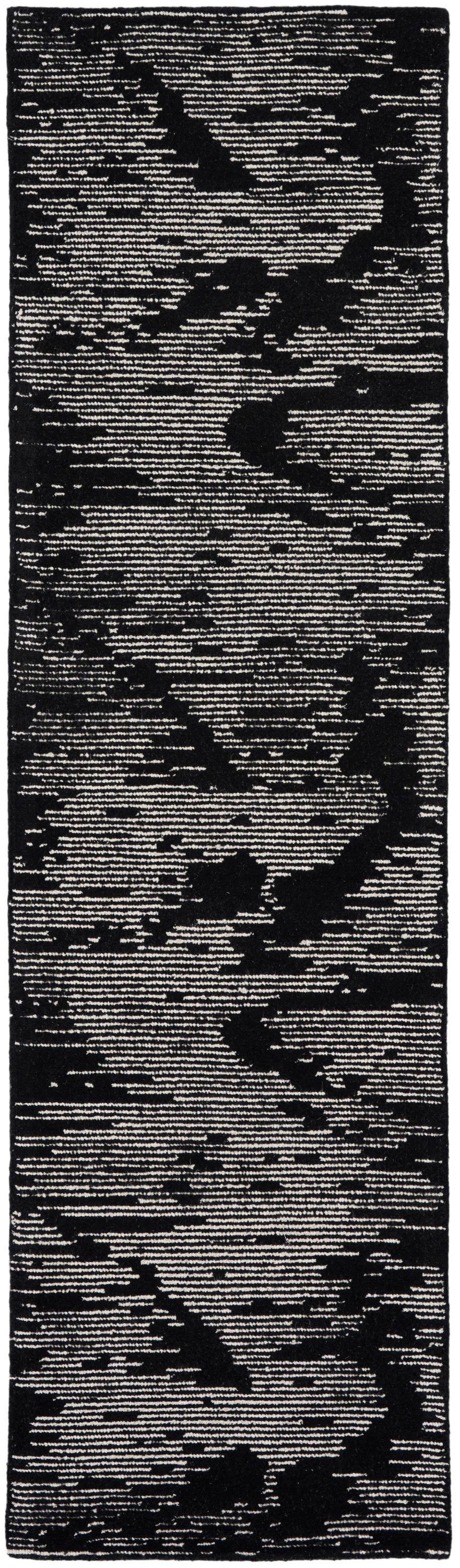 Michael Amini Ma30 Star SMR02 Black Ivory Contemporary Hand Tufted Rug