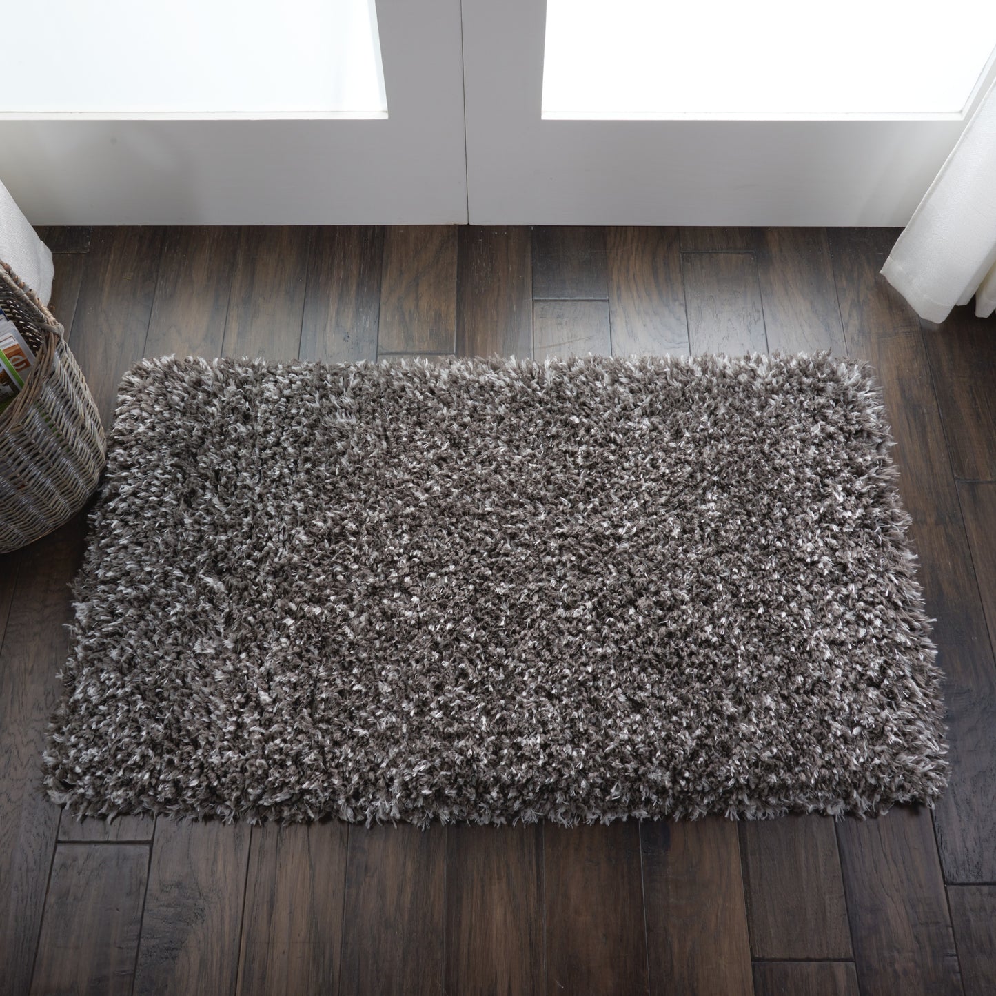 Nourison Home Luxe Shag  Charcoal  Contemporary