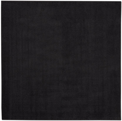 Nourison Home Nourison Essentials NRE01 Black Contemporary Power-loomed Rug