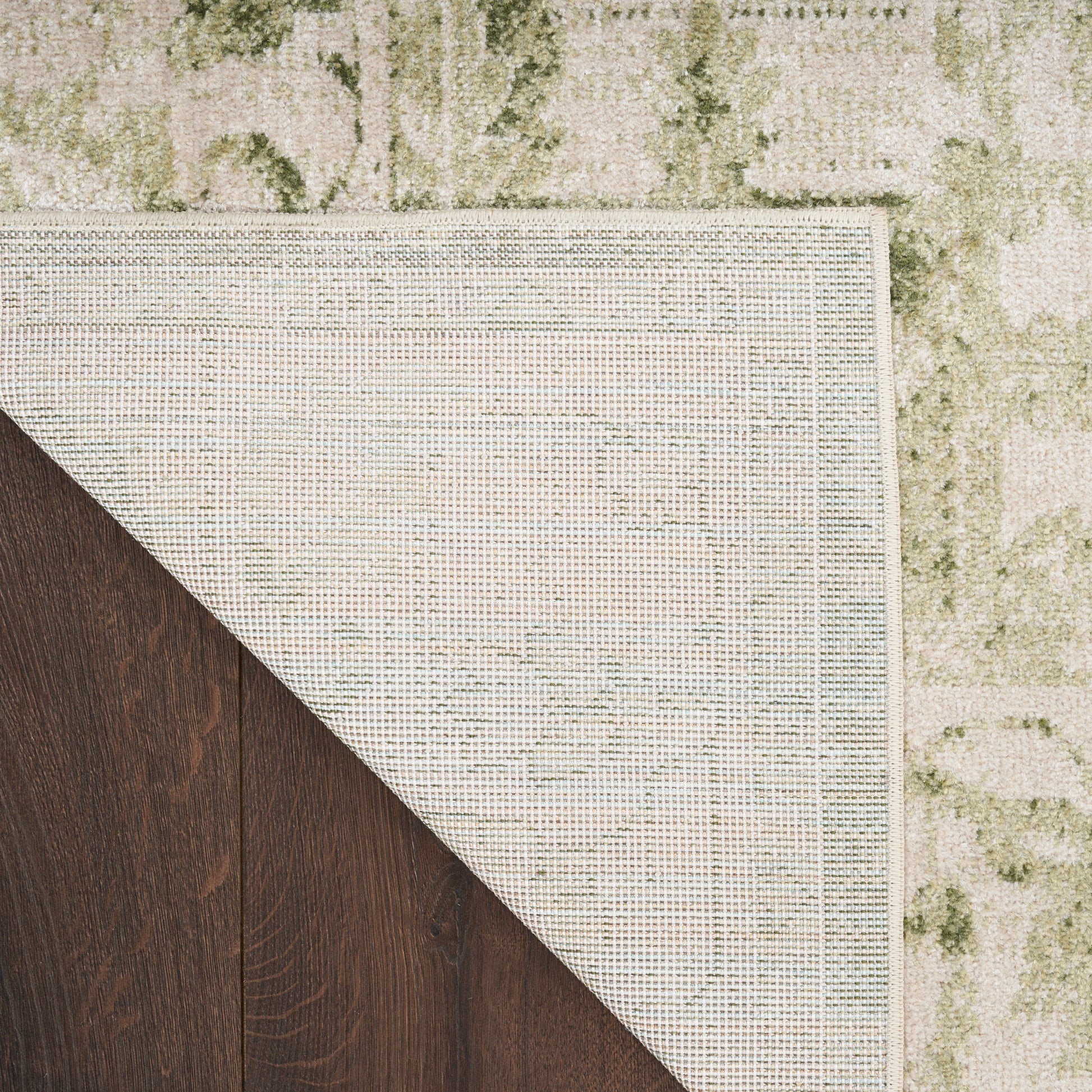 Nourison Home Astra Machine Washable  Ivory Green  Traditional