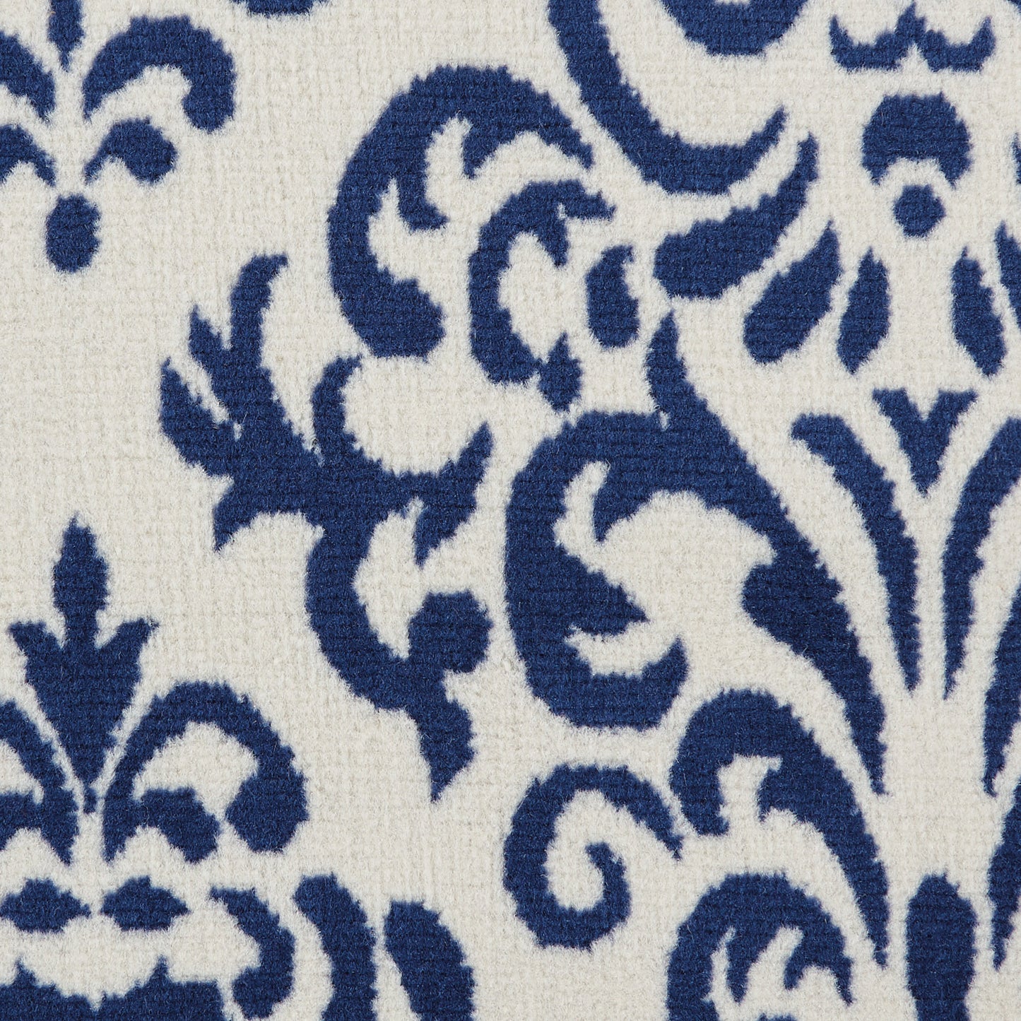 Nourison Home Grafix  White Blue  Transitional