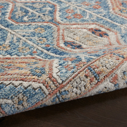 Nourison Home Quarry  Blue Multicolor  Contemporary