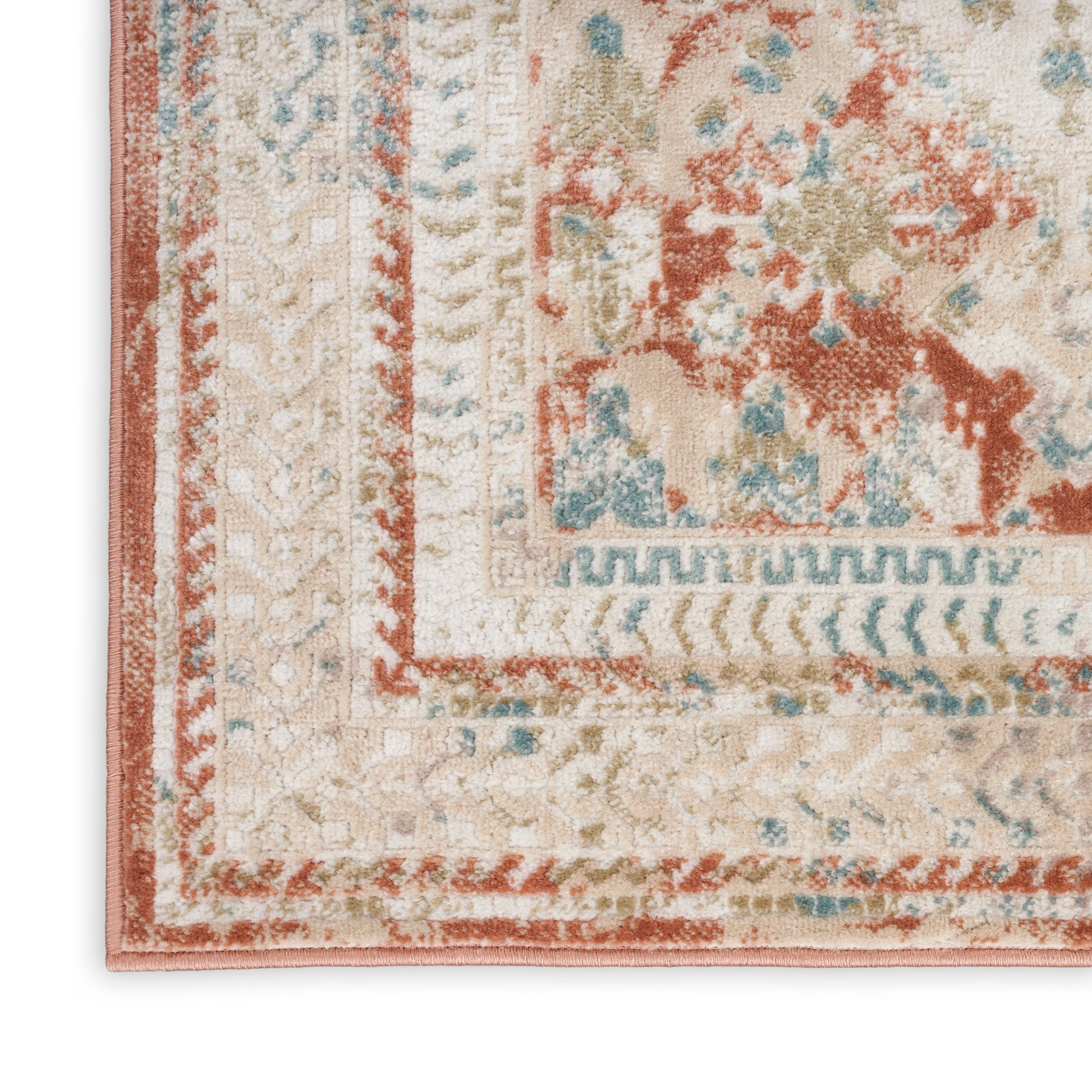 Nourison Home Thalia  Rust Multicolor  Transitional