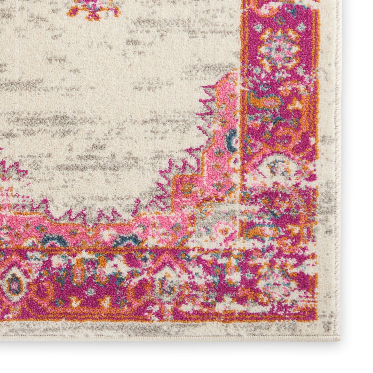 Nourison Home Passion  Ivory Fuchsia  Transitional