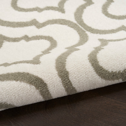 Nourison Home Jubilant  Ivory Green  Transitional