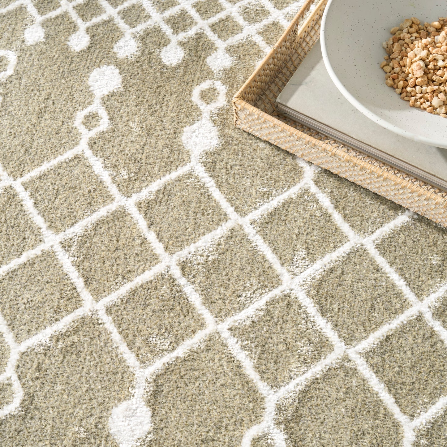 Nourison Home Astra Machine Washable  Sage  Transitional