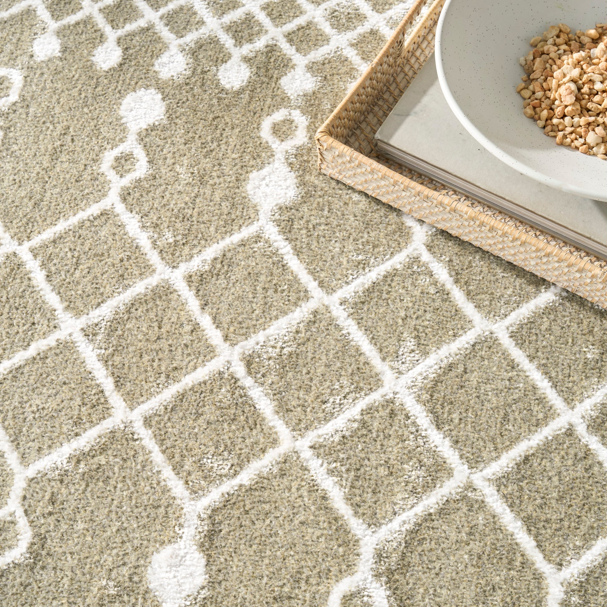 Nourison Home Astra Machine Washable  Sage  Transitional