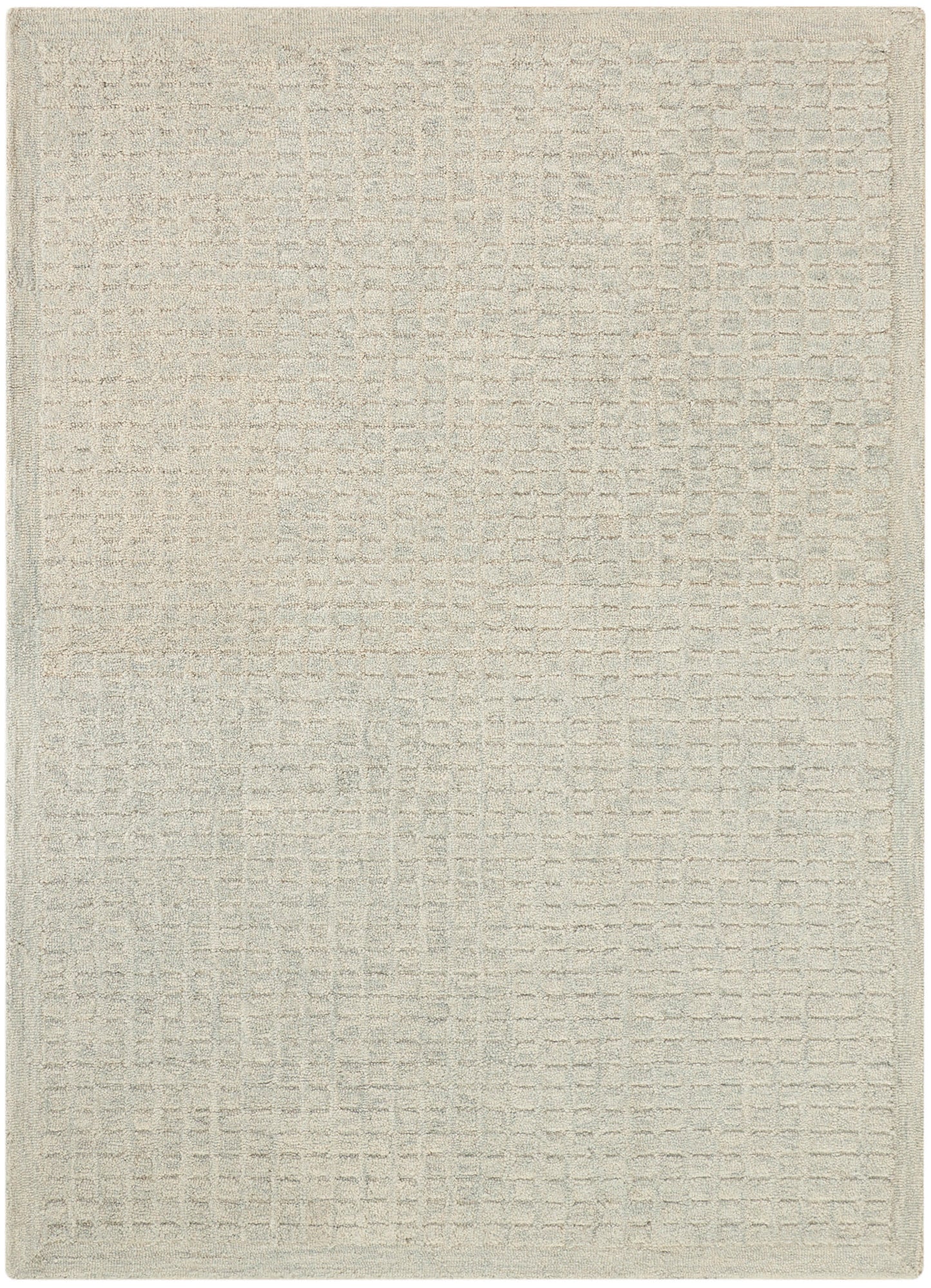 DKNY Pure Grids PGR01 Light Blue Contemporary Hand Tufted Rug