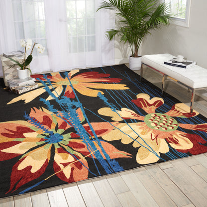 Nourison Home South Beach  Black  Contemporary